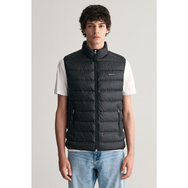 VESTA GANT LIGHT DOWN VEST BLACK 57412752