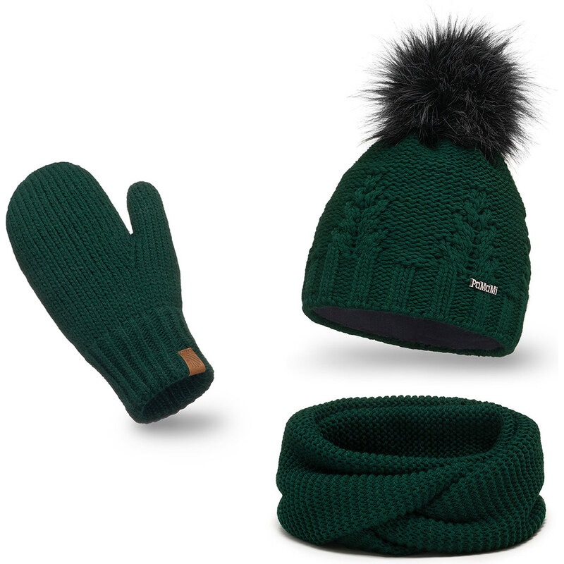Sada Pamami 17549+14603+20680 - čiapka + šál + palčiaky 58135371