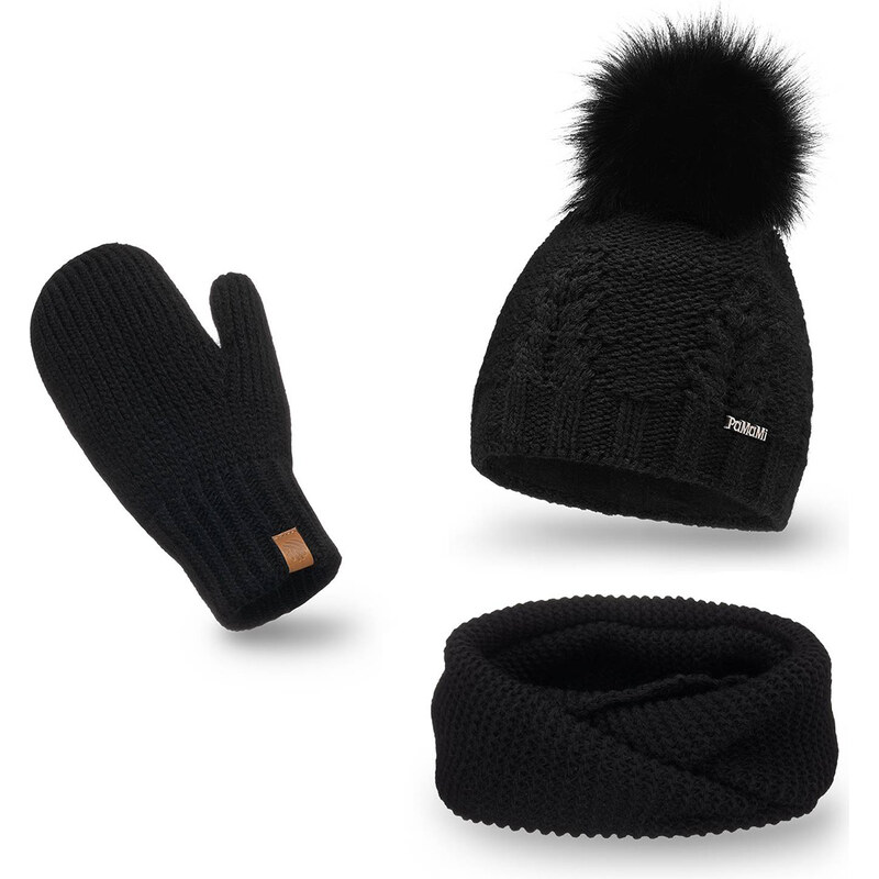 Sada Pamami 17549+14603+20680 - čiapka + šál + palčiaky 58135370