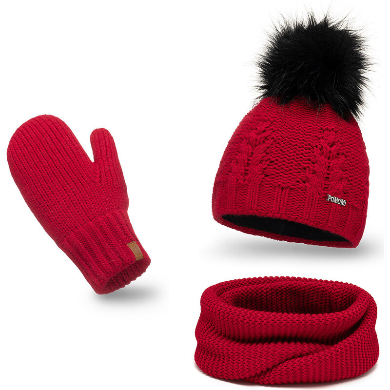 Sada Pamami 17549+14603+20680 - čiapka + šál + palčiaky 58135365