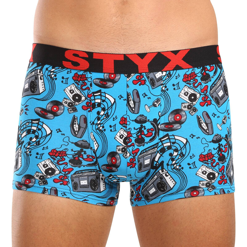 Pánske boxerky Styx art športová guma hudba (G1558) 58018654