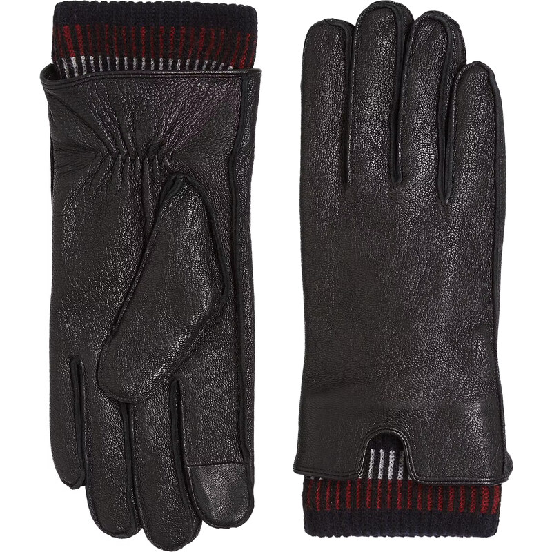 Tommy Hilfiger Pánske kožené rukavice AM0AM12830BDS S/M 66594145