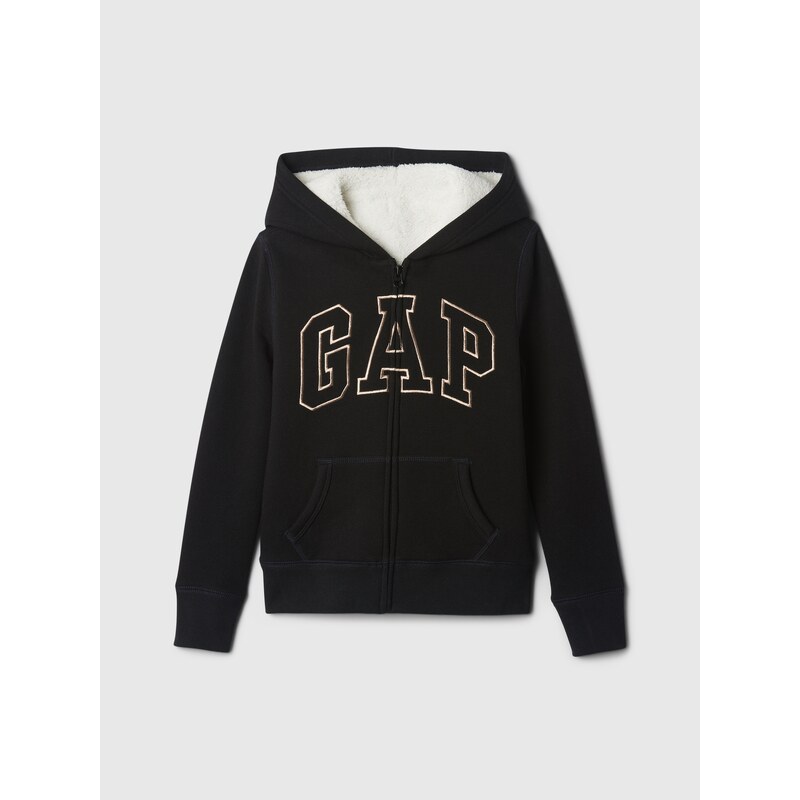 GAP Dievčenská sherpa mikina s logom 486514-01 66266986