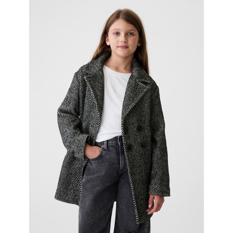 GAP Childrens tweed coat with wool blend - Girls 60571411