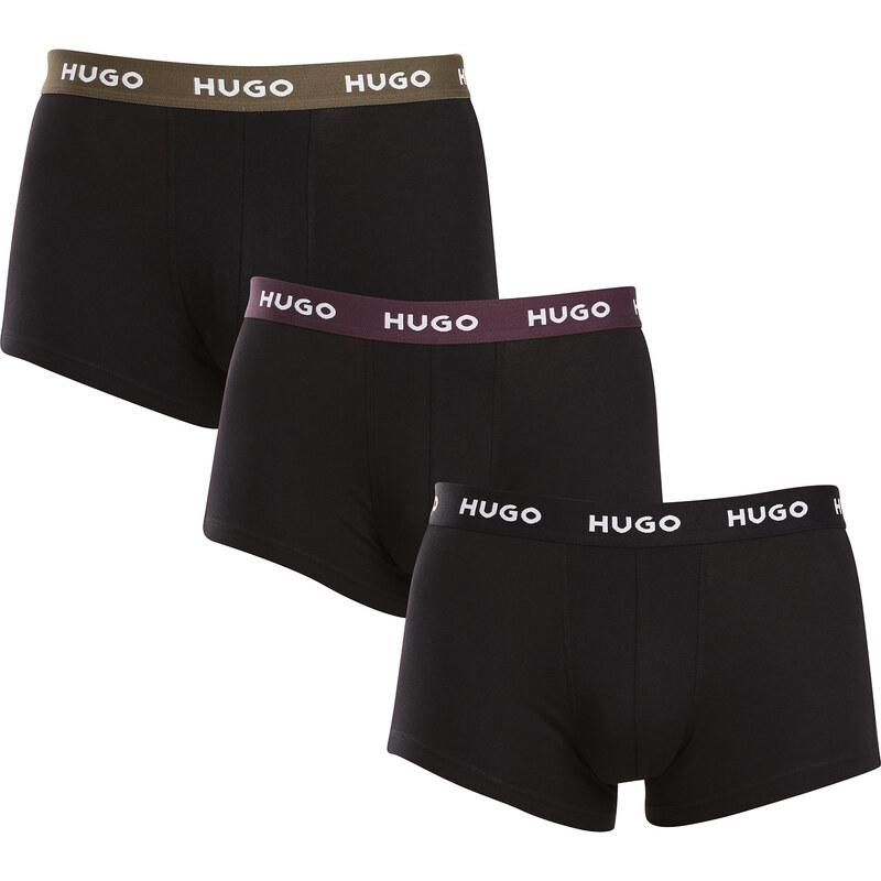 3PACK pánske boxerky HUGO čierné (50517878 988) 58019417