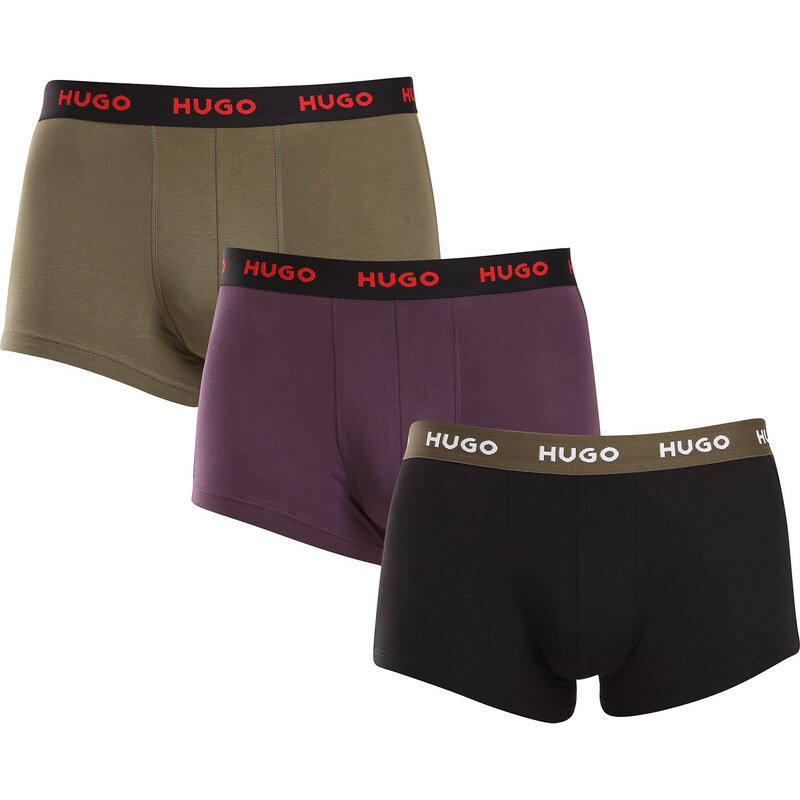 3PACK pánske boxerky HUGO viacfarebné (50517878 987) 58019418