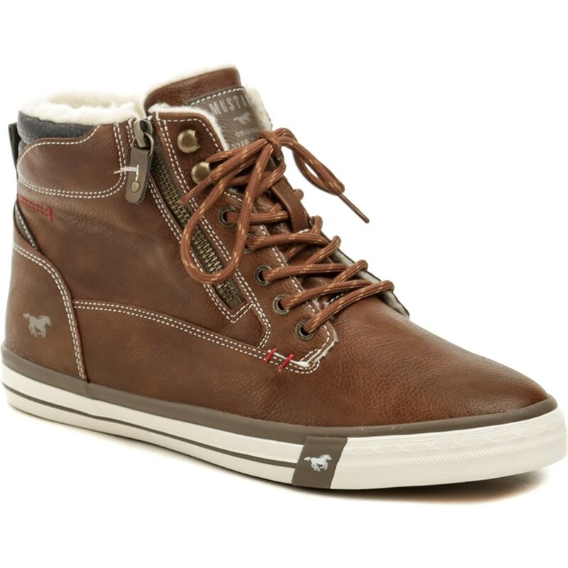 Mustang 4072-604-307 hnedé pánske zimné topánky 58132783