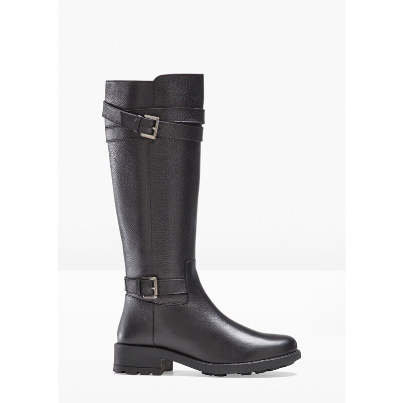 bonprix Kožené čižmy, farba čierna 44790101