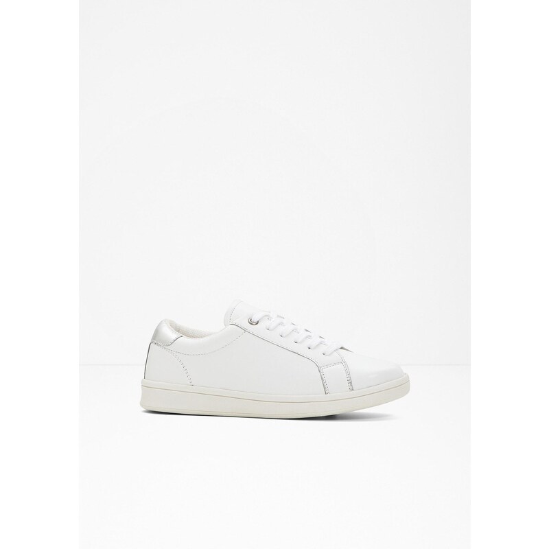 bonprix Nízke tenisky, kožené, farba biela 44734156