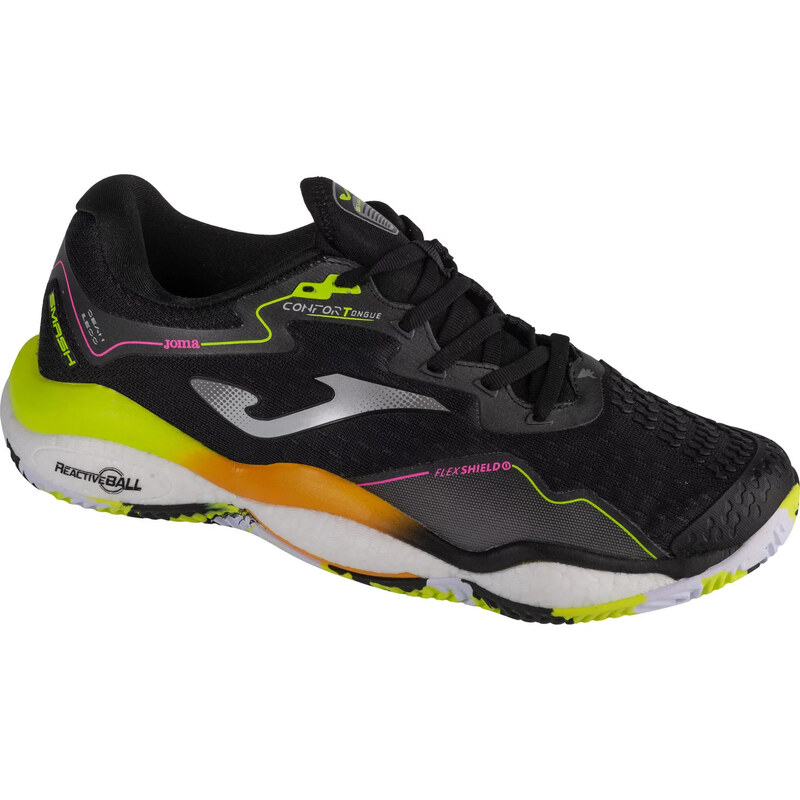 Čierna pánska tenisová obuv Joma Smash Men 2401 TSMAW2401C 58135188