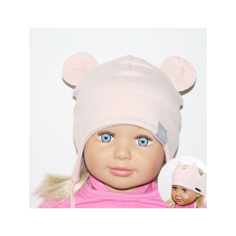 RADA Čiapka BEBE a čelenka Korunka Duff Pink 58136214