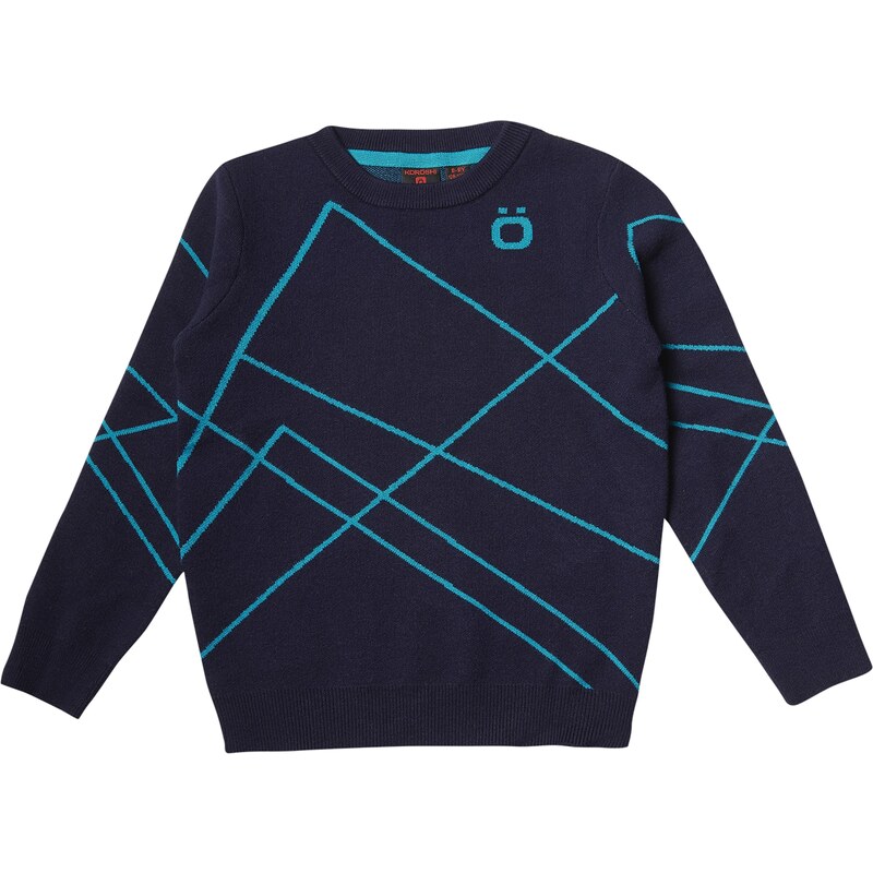 KOROSHI Sveter námornícka modrá / zelená 58139463