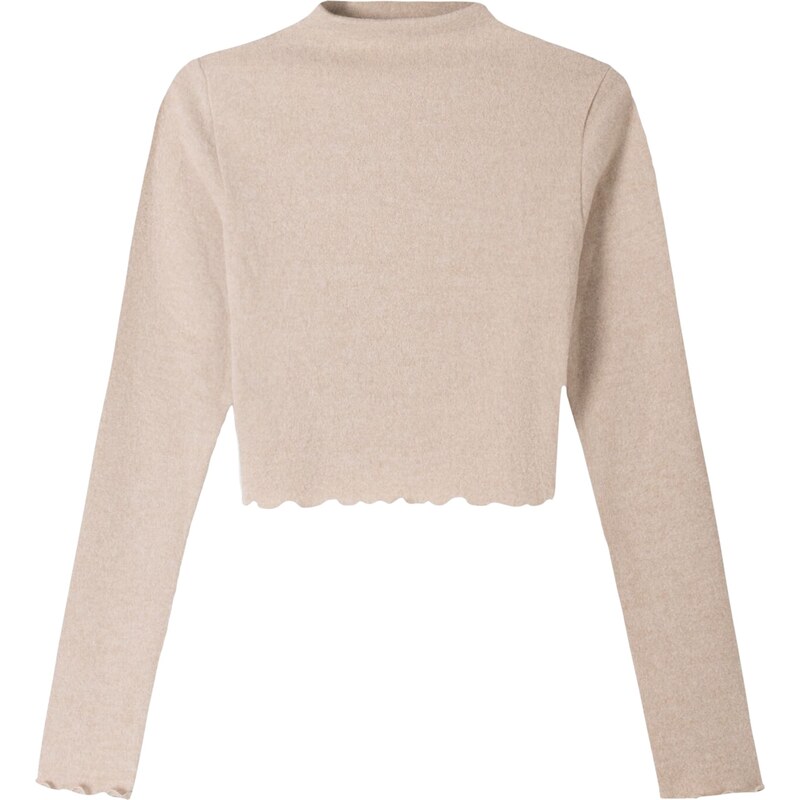 Bershka Sveter piesková 58425383