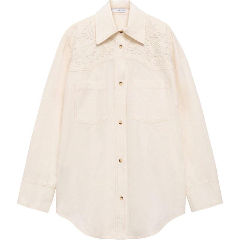 MANGO Blúzka Arizona krémová 58139658