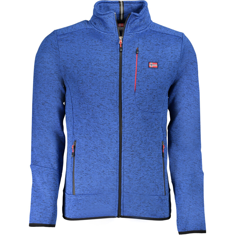 Športová Pánska Mikina so zipsom NORWAY 1963 Modrá 68242689