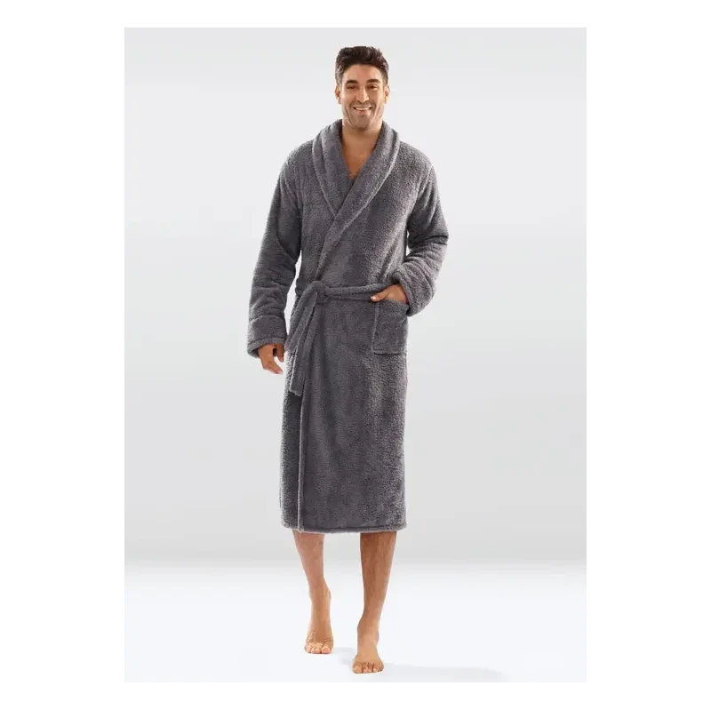 DKaren Pánsky huňatý župan 130 sivý 58184017