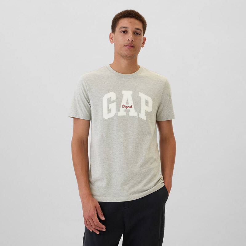 Tričko GAP Logo Tee Heather Grey L 58150137