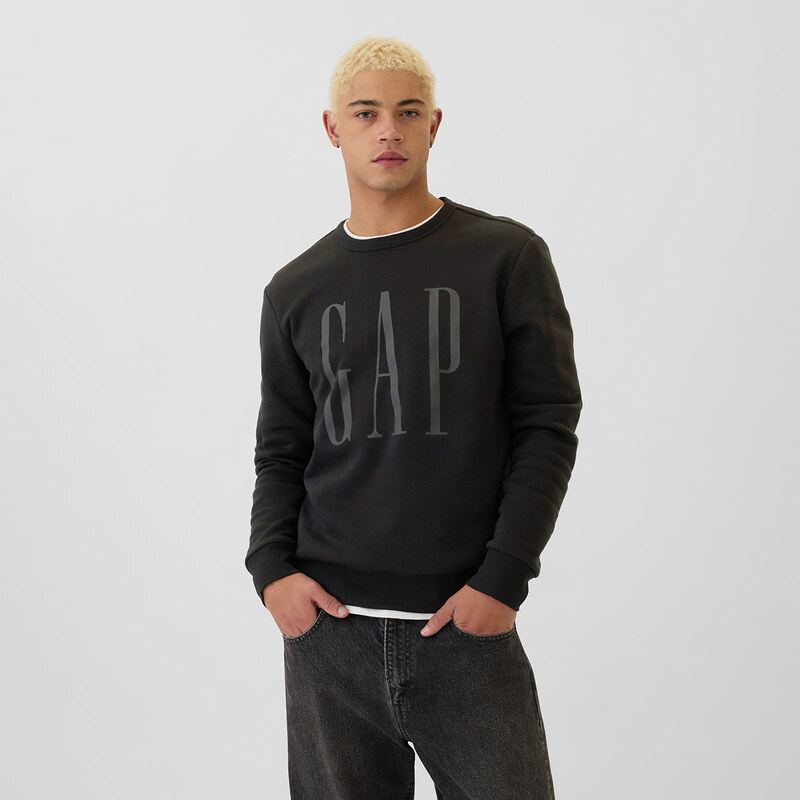 Mikina GAP Fleece Sweatshirt Black XL 58150081