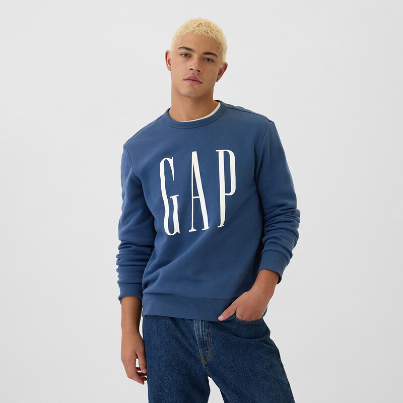 Mikina GAP Fleece Sweatshirt Blue Shade L 58150082