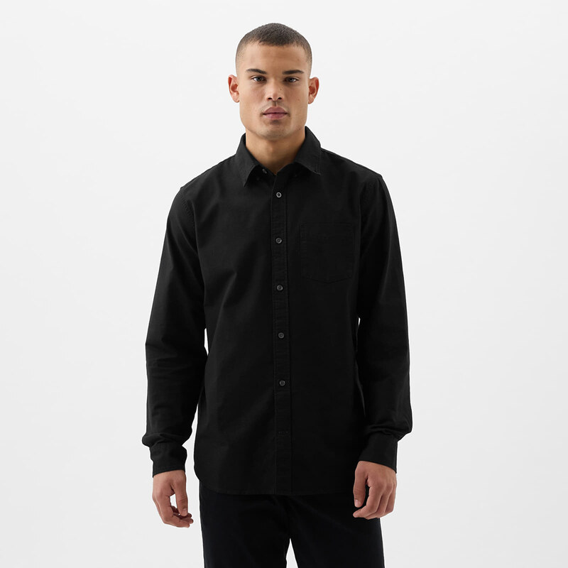 Košeľa GAP Stardard Oxford Shirt True Black L 58150211