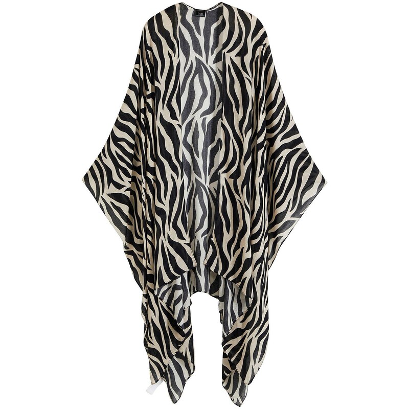 bonprix Pončo, farba čierna 53339038