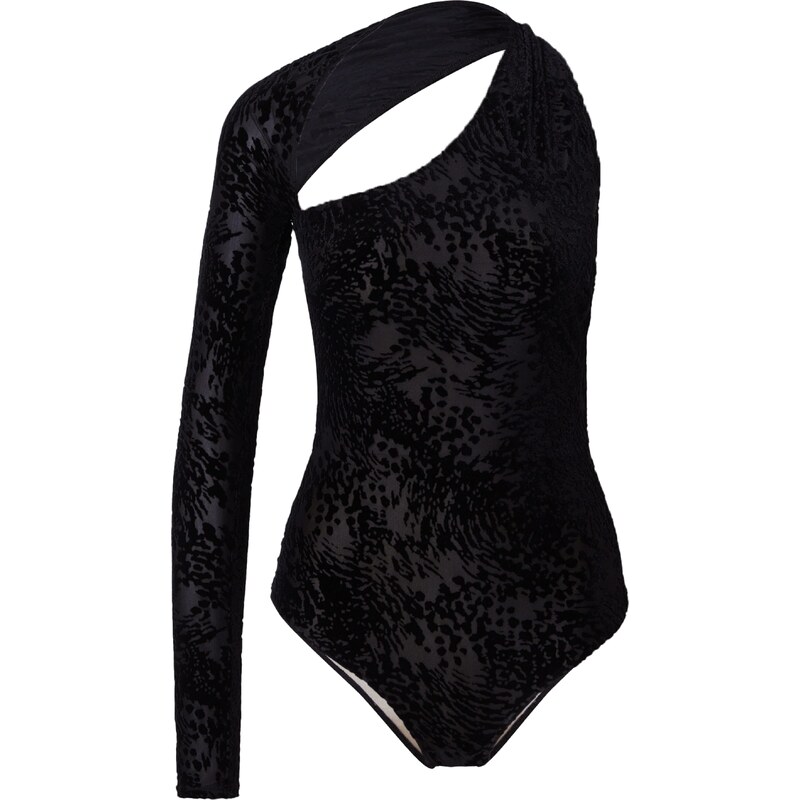 PATRIZIA PEPE Košeľové body antracitová / čierna 59749895