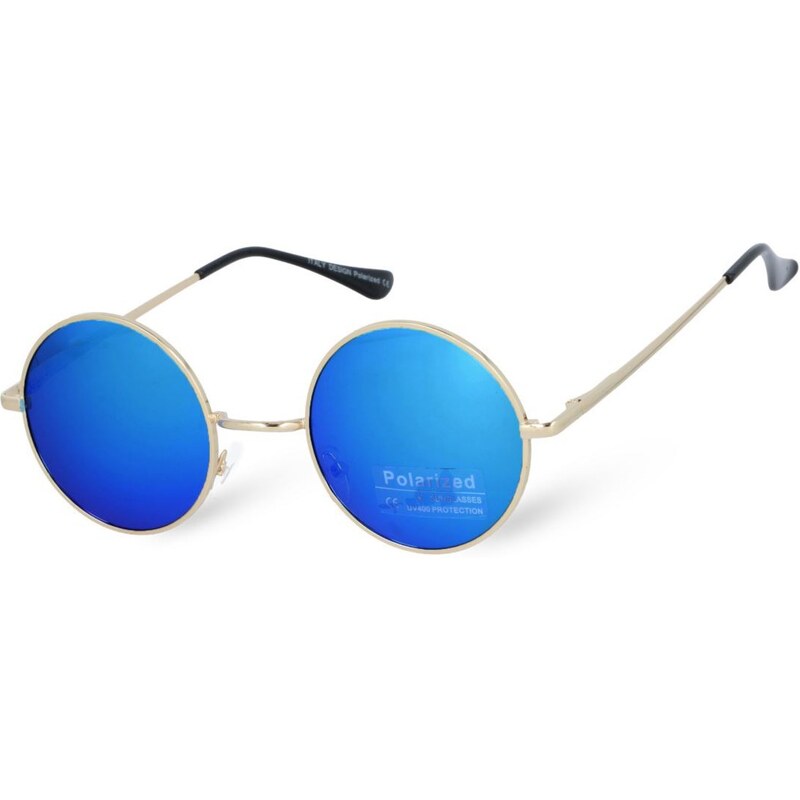 Sunmania Modré zrkadlové okuliare Lenonky 4305314