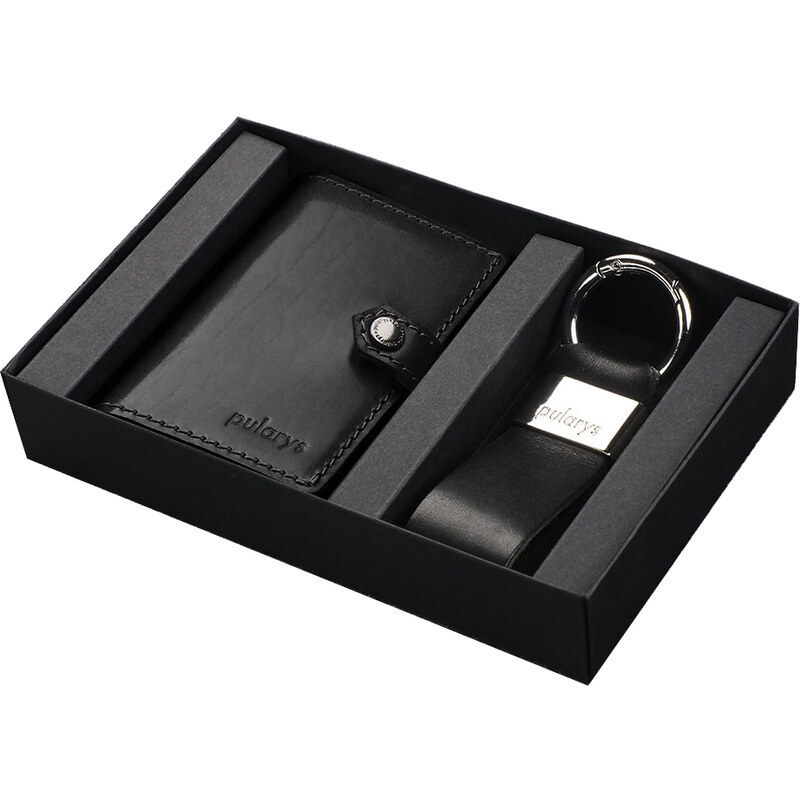 Pularys Pánska sada - kožená peňaženka a kľúčenka Hiker 211314101 66590007