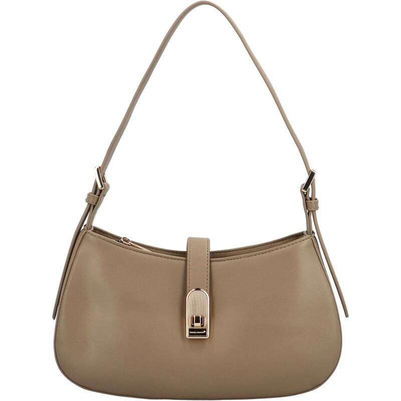 Dámska kabelka cez rameno taupe - David Jones Bekkis taupe 58176980