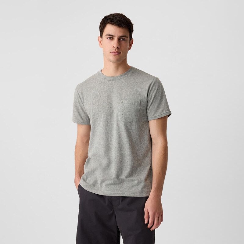Tričko GAP Logo Pocket Tee Grey Heather XL 58169996