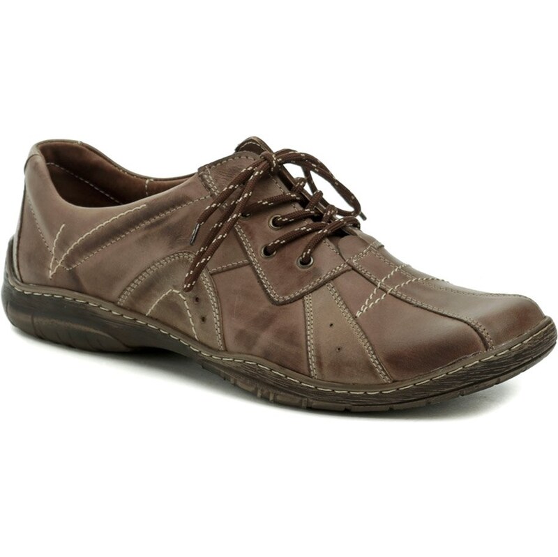 Mateos 181-A hnedé pánske nadmerné poltopánky 58167105