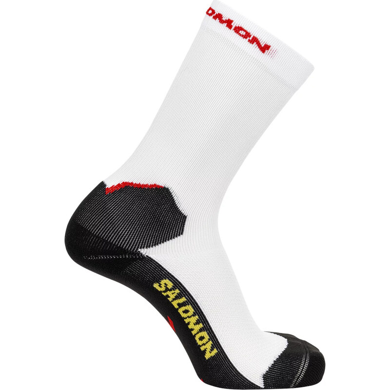 Bielo-čierne bežecké ponožky Salomon Speedcross Crew Socks C19735 58168210