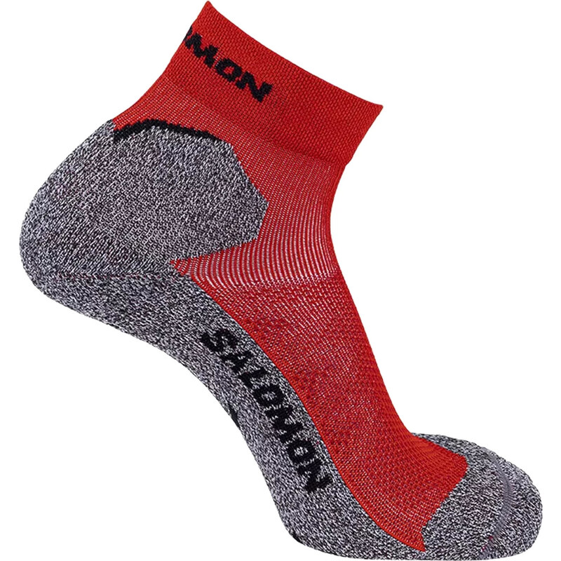 Červeno-sivé športové ponožky Salomon Speedcross Ankle Socks C19731 58168214