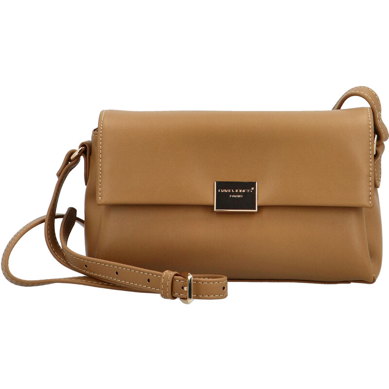 David Jones Dámska crossbody kabelka 7182-1 Camel 66581416