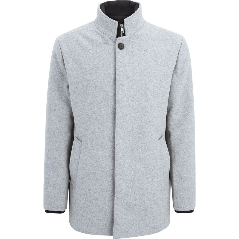 JACK & JONES Prechodná bunda JJEHarrison sivá melírovaná 58178957