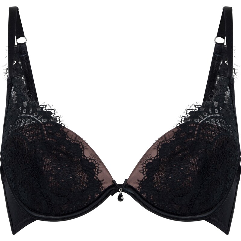 Hunkemöller Podprsenka Mirabella čokoládová / čierna 58423969