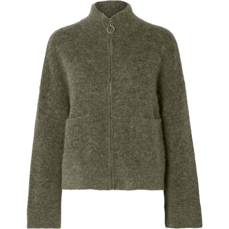 SELECTED Kardigán SLFSia Ras zelená melírovaná 58382685