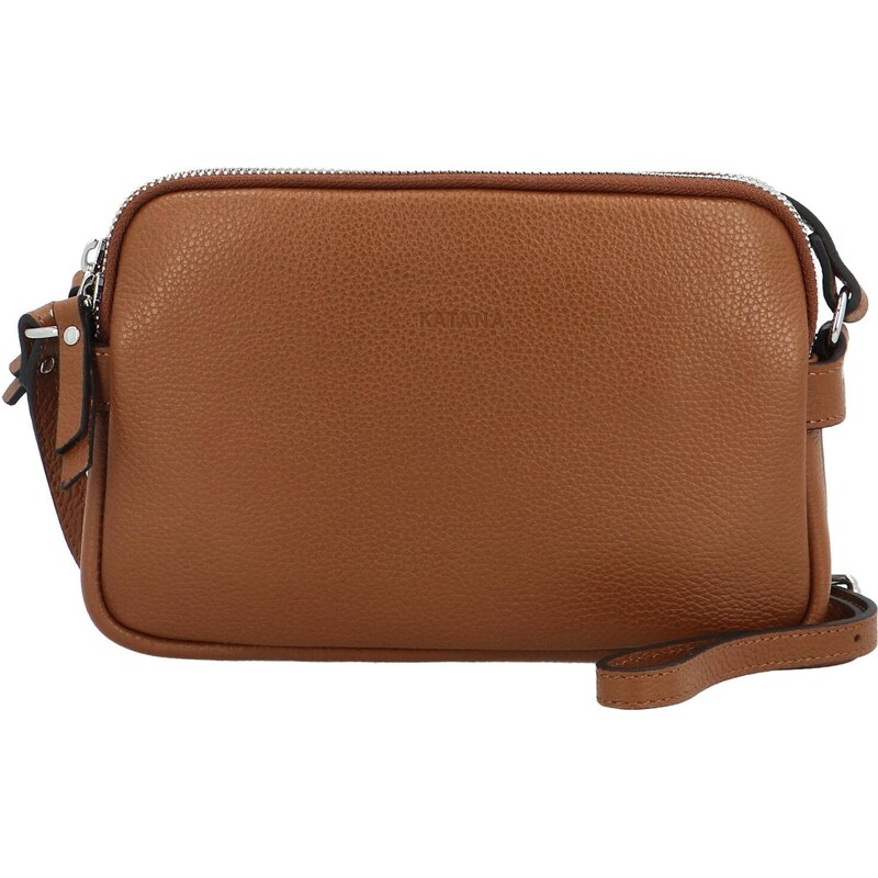 Dámska kožená crossbody kabelka koňaková - Katana Prina koňak 58278790