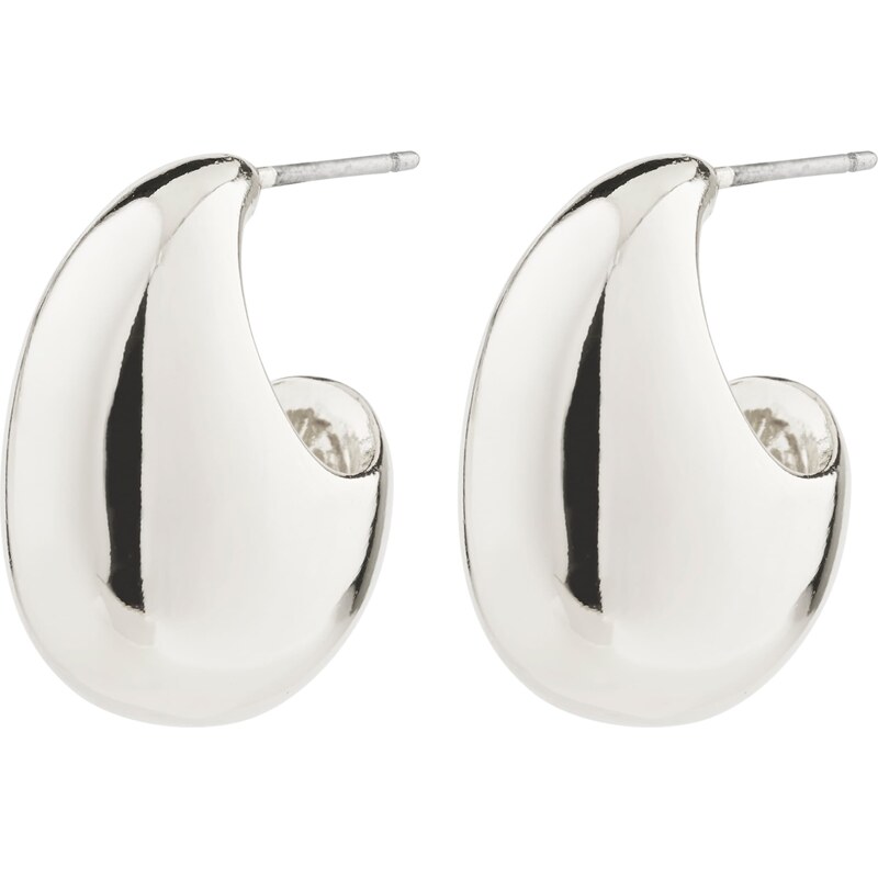 Pilgrim Náušnice Intent strieborná 58178797