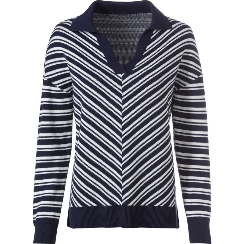 heine Sveter námornícka modrá / biela 58178844