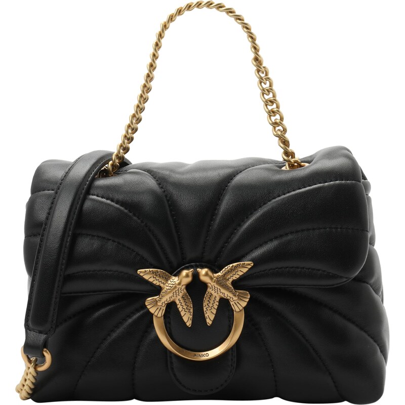 PINKO Taška cez rameno Love zlatá / čierna 58179099