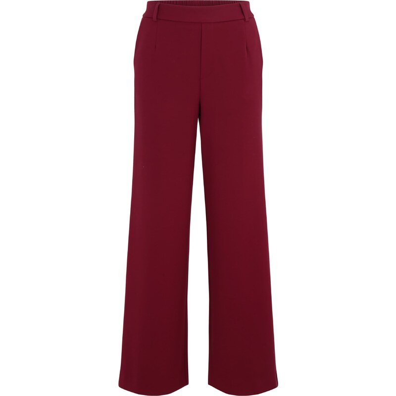 VILA Nohavice VIVARONE tmavočervená 61983844
