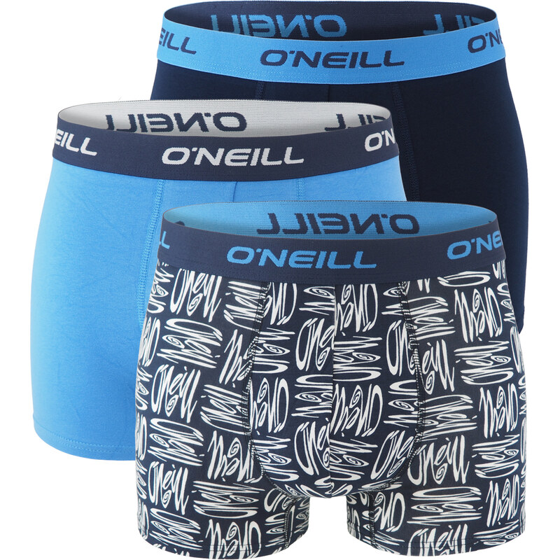 ONEILL - boxerky 3PACK multi logo regatta navy combo 58180449