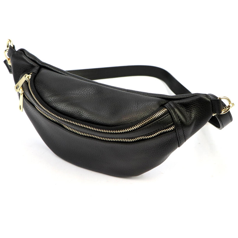 Kožená kabelka Luka čierna KZ55132 64879033