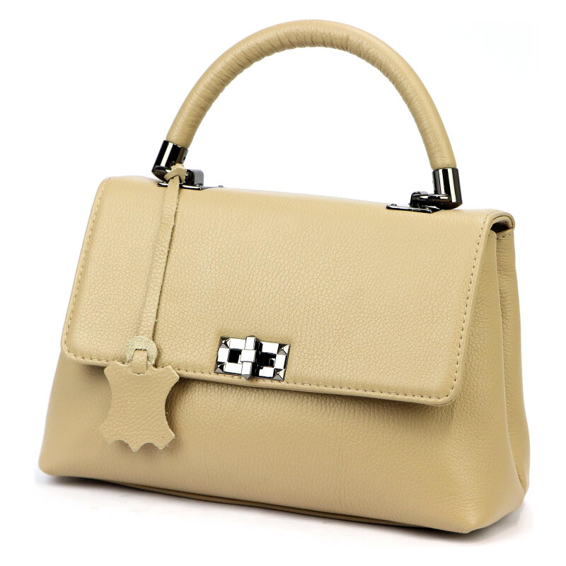 Kožená kabelka Luka béžová KZ55113 62179209