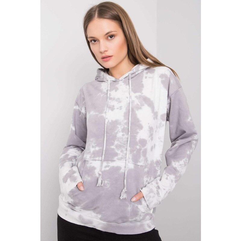 MladaModa Mikina klokanka Stephanie s kapucňou šedá 58181211