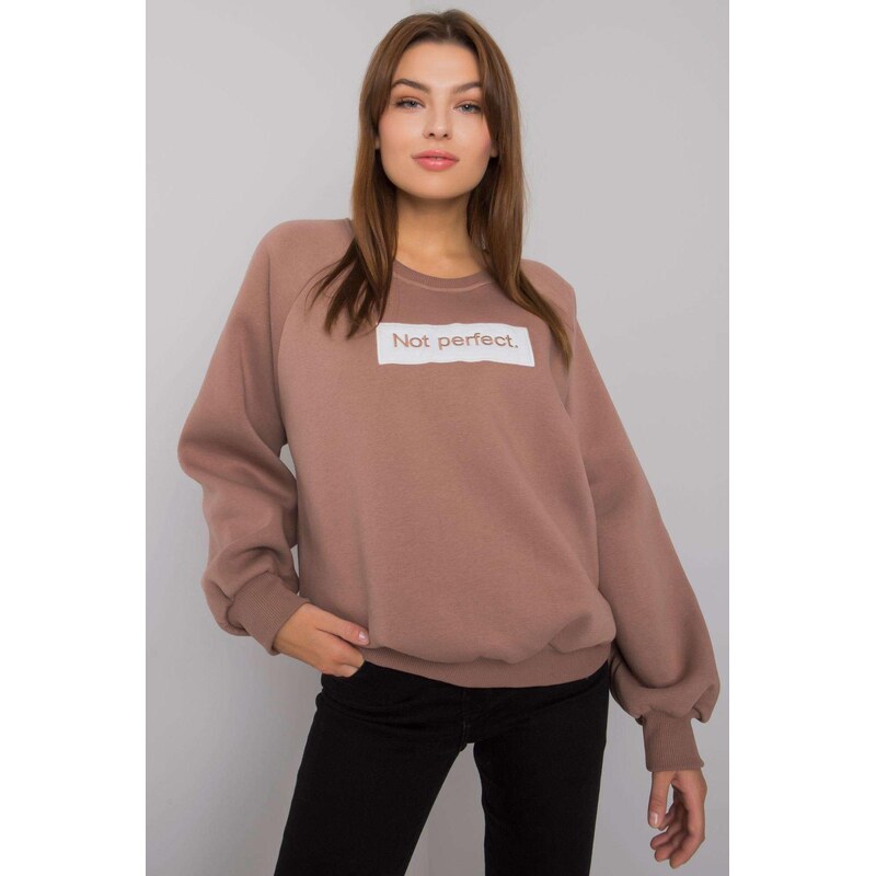 MladaModa Mikina Jordy bez kapucne farba cappuccino 58181323