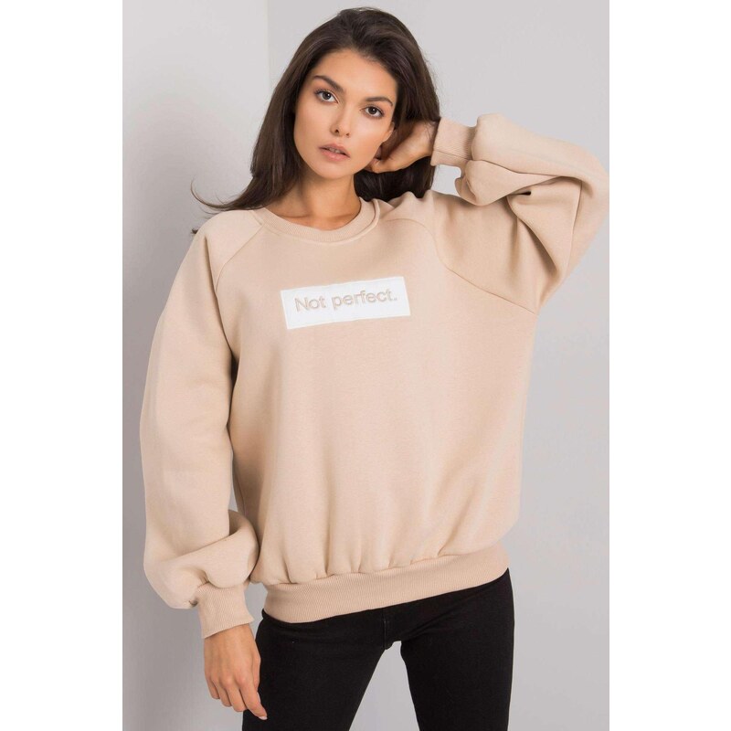 MladaModa Mikina Jordy bez kapucne svetlá béžová 58181424