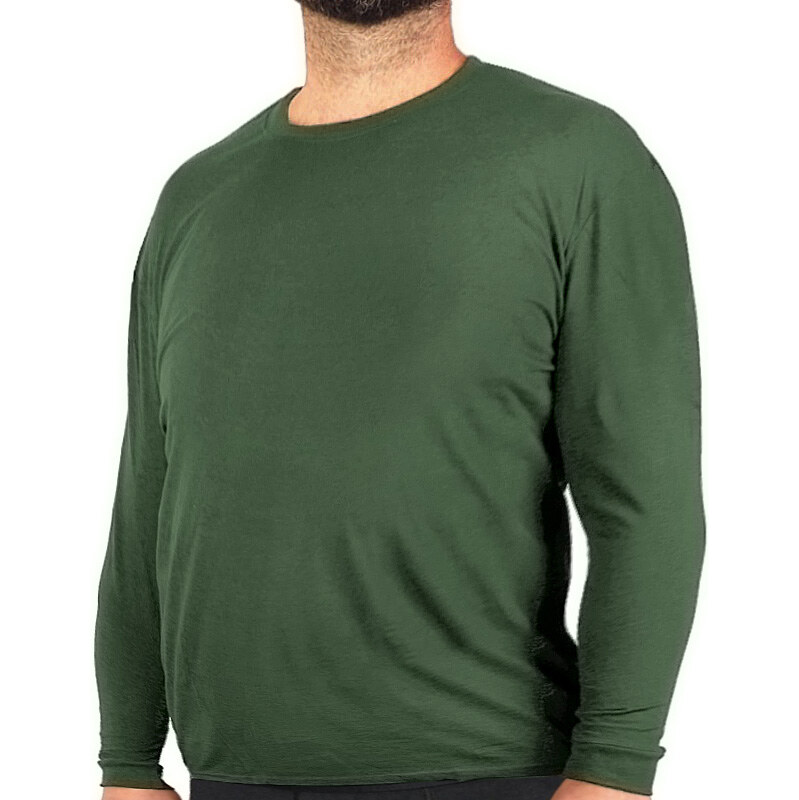 Nadrozmerné tričko s dlhým rukávom Gold zelené 58183296