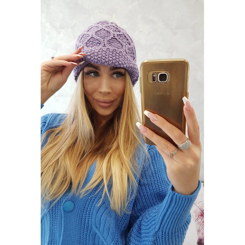 K-Fashion Roma Bis fleecová čiapka K235 fialová 44560735